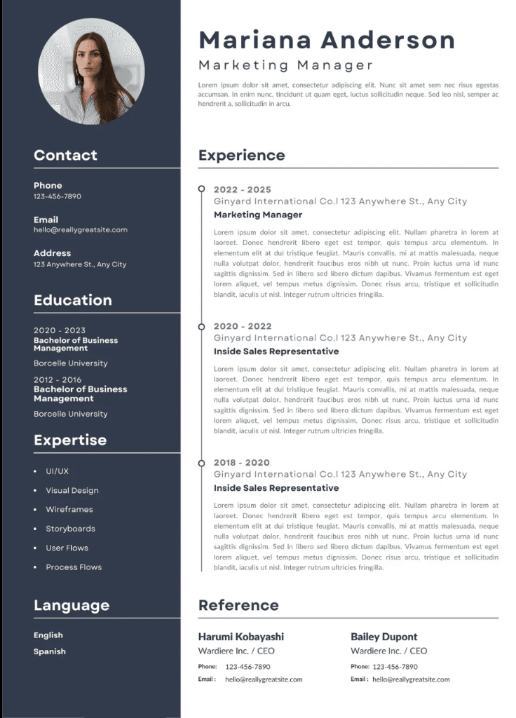 Resume template 3